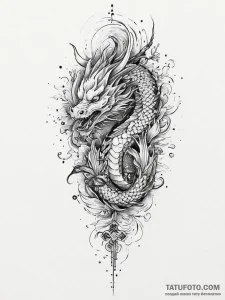 Tattoo sketch cosmic presence, tattoo sketch... - эскиз тату (№1757350698_0, 08.09.2025 16:58) — Tatufoto.com