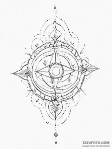 Tattoo sketch celestial tattoo - эскиз тату (№1757352490_0, 08.09.2025 17:28) — Tatufoto.com