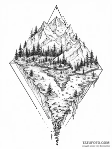 Tattoo sketch map - эскиз тату (№1757354669_0, 08.09.2025 18:04) — Tatufoto.com