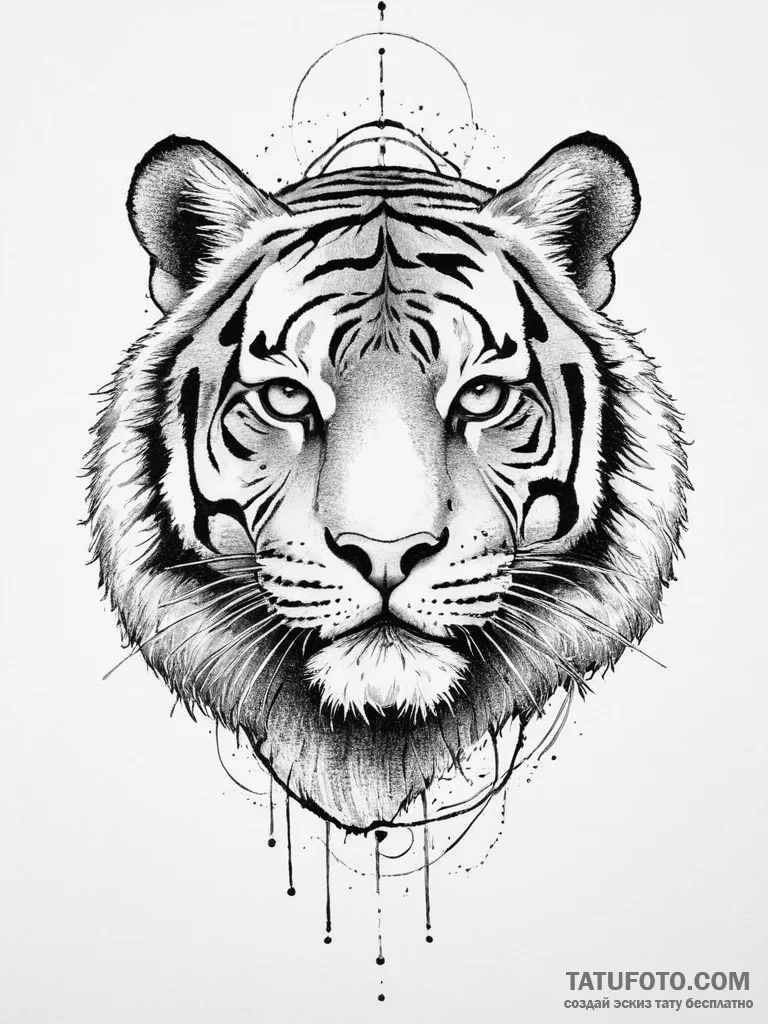 Tattoo sketch tiger's eye, tattoo line art, b... - эскиз тату (№1757356472_0, 08.09.2025 18:34) — Tatufoto.com