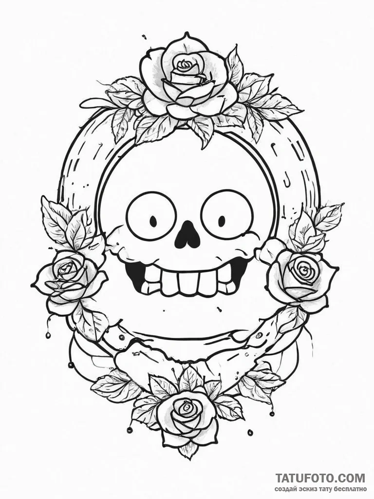 Tattoo sketch the simpsons donut, tattoo draw... - эскиз тату (№1757356680_0, 08.09.2025 18:38) — Tatufoto.com