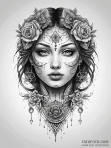 Tattoo sketch dark - эскиз тату (№1757359058_0, 08.09.2025 19:17) — Tatufoto.com