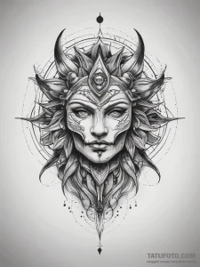 Tattoo sketch cosmic legend, tattoo line art,... - эскиз тату (№1757360251_0, 08.09.2025 19:37) — Tatufoto.com