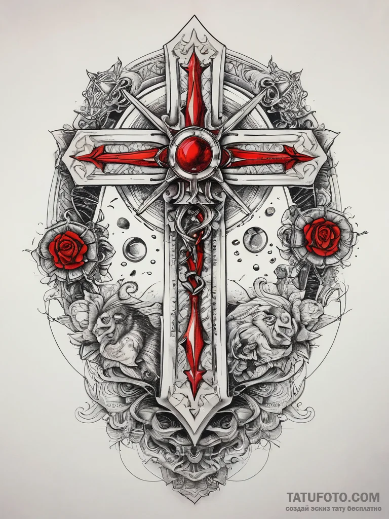 Tattoo sketch cosmic kingdom, concept art for... - эскиз тату (№1757362044_0, 08.09.2025 20:07) — Tatufoto.com