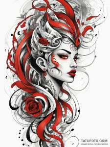 Tattoo sketch digital camouflage, artistic ta... - эскиз тату (№1757364837_0, 08.09.2025 20:53) — Tatufoto.com