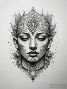 Tattoo sketch spiritual person, tattoo line a... - эскиз тату (№1757365033_0, 08.09.2025 20:57) — Tatufoto.com