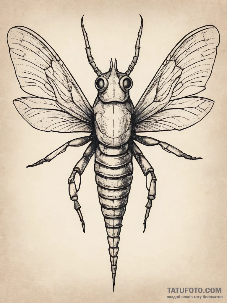 Tattoo sketch eurypterid, artistic tattoo ske... - эскиз тату (№1757368209_0, 08.09.2025 21:50) — Tatufoto.com