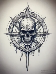 Tattoo sketch navy seal trident - эскиз тату (№1757368405_0, 08.09.2025 21:53) — Tatufoto.com