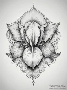 Tattoo sketch iris, tattoo flash sheet design... - эскиз тату (№1757371168_0, 08.09.2025 22:39) — Tatufoto.com