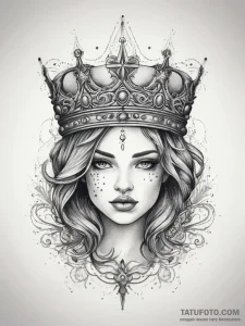 Tattoo sketch crown, artistic tattoo sketch,... - эскиз тату (№1757372371_0, 08.09.2025 22:59) — Tatufoto.com