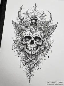 Tattoo sketch lock - эскиз тату (№1757373377_0, 08.09.2025 23:16) — Tatufoto.com