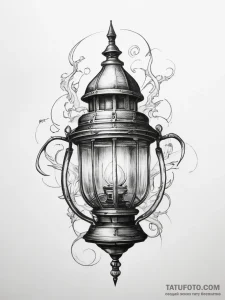 Tattoo sketch goblin lantern - эскиз тату (№1757375358_0, 08.09.2025 23:49) — Tatufoto.com
