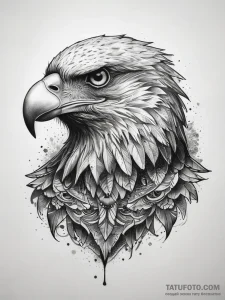 Tattoo sketch eagle, tattoo sketch design, mu... - эскиз тату (№1757375961_0, 08.09.2025 23:59) — Tatufoto.com