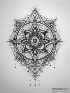 Tattoo sketch cosmic entity, artistic tattoo... - эскиз тату (№1757377941_0, 09.09.2025 00:32) — Tatufoto.com