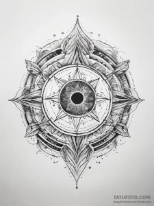 Tattoo sketch cosmic soul - эскиз тату (№1757379551_0, 09.09.2025 00:59) — Tatufoto.com