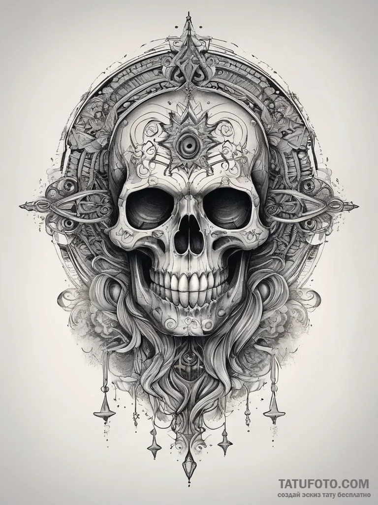 Tattoo sketch cosmic ghost, tattoo sketch des... - эскиз тату (№1757383923_0, 09.09.2025 02:12) — Tatufoto.com