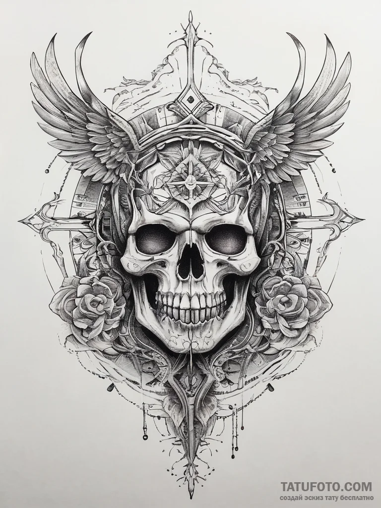 Tattoo sketch cosmic realm, concept art for t... - эскиз тату (№1757388665_0, 09.09.2025 03:31) — Tatufoto.com