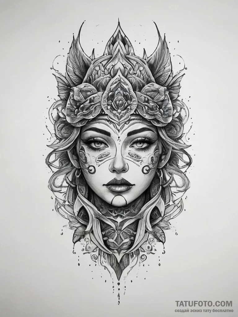 Tattoo sketch water, tattoo sketch design, on... - эскиз тату (№1757391045_0, 09.09.2025 04:10) — Tatufoto.com