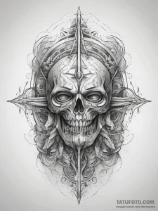 Tattoo sketch cosmic creation, tattoo drawing... - эскиз тату (№1757392041_0, 09.09.2025 04:27) — Tatufoto.com