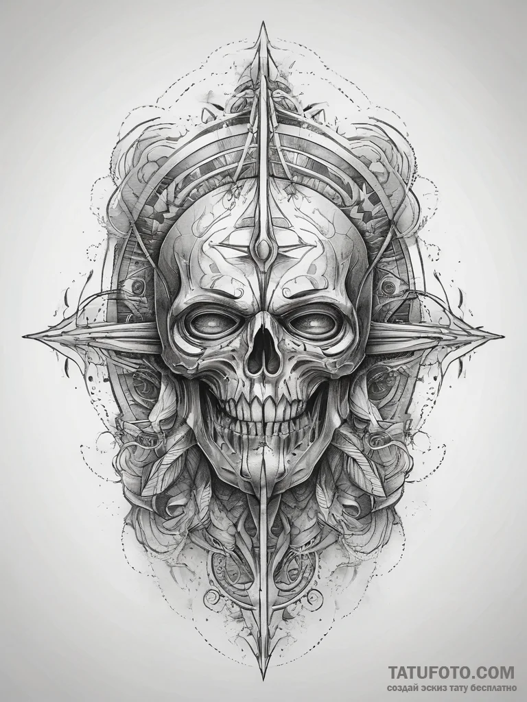 Tattoo sketch cosmic creation, tattoo drawing... - эскиз тату (№1757392041_0, 09.09.2025 04:27) — Tatufoto.com