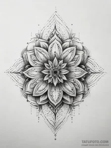 Tattoo sketch saffron threads, artistic tatto... - эскиз тату (№1757393422_0, 09.09.2025 04:50) — Tatufoto.com