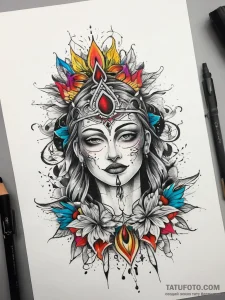 Tattoo sketch holy foundation, tattoo flash s... - эскиз тату (№1757394793_0, 09.09.2025 05:13) — Tatufoto.com