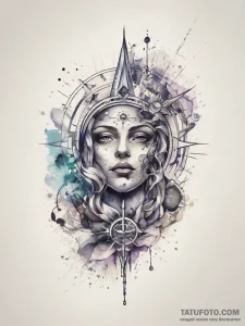 Tattoo sketch cosmic evolution, tattoo sketch... - эскиз тату (№1757396391_0, 09.09.2025 05:39) — Tatufoto.com