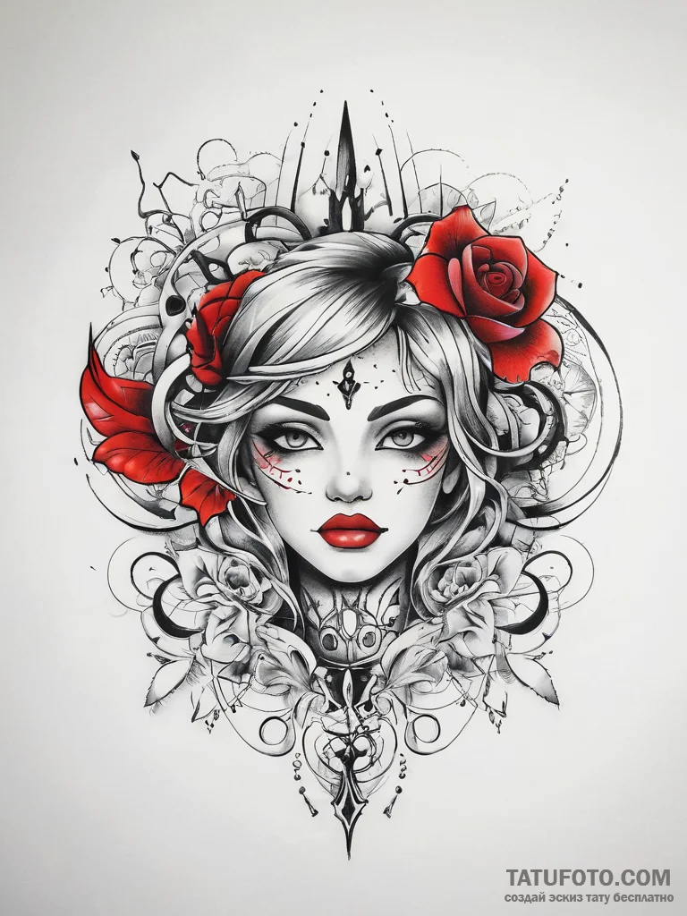 Tattoo sketch love, tattoo flash sheet design... - эскиз тату (№1757396584_0, 09.09.2025 05:43) — Tatufoto.com