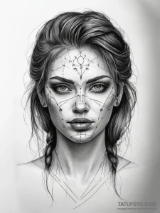 Tattoo sketch emotion, artistic tattoo sketch... - эскиз тату (№1757397975_0, 09.09.2025 06:06) — Tatufoto.com