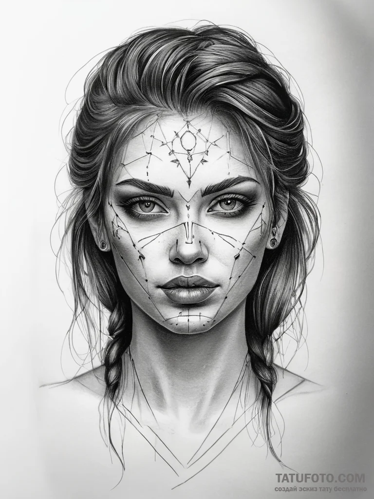 Tattoo sketch emotion, artistic tattoo sketch... - эскиз тату (№1757397975_0, 09.09.2025 06:06) — Tatufoto.com