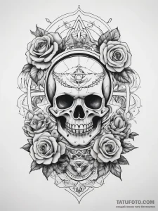 Tattoo sketch cosmic self, tattoo flash sheet... - эскиз тату (№1757402935_0, 09.09.2025 07:28) — Tatufoto.com