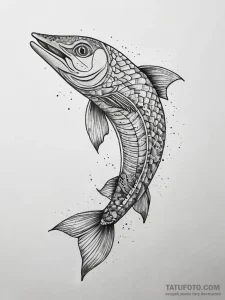 Tattoo sketch pike, tattoo sketch design, on... - эскиз тату (№1757404500_0, 09.09.2025 07:55) — Tatufoto.com