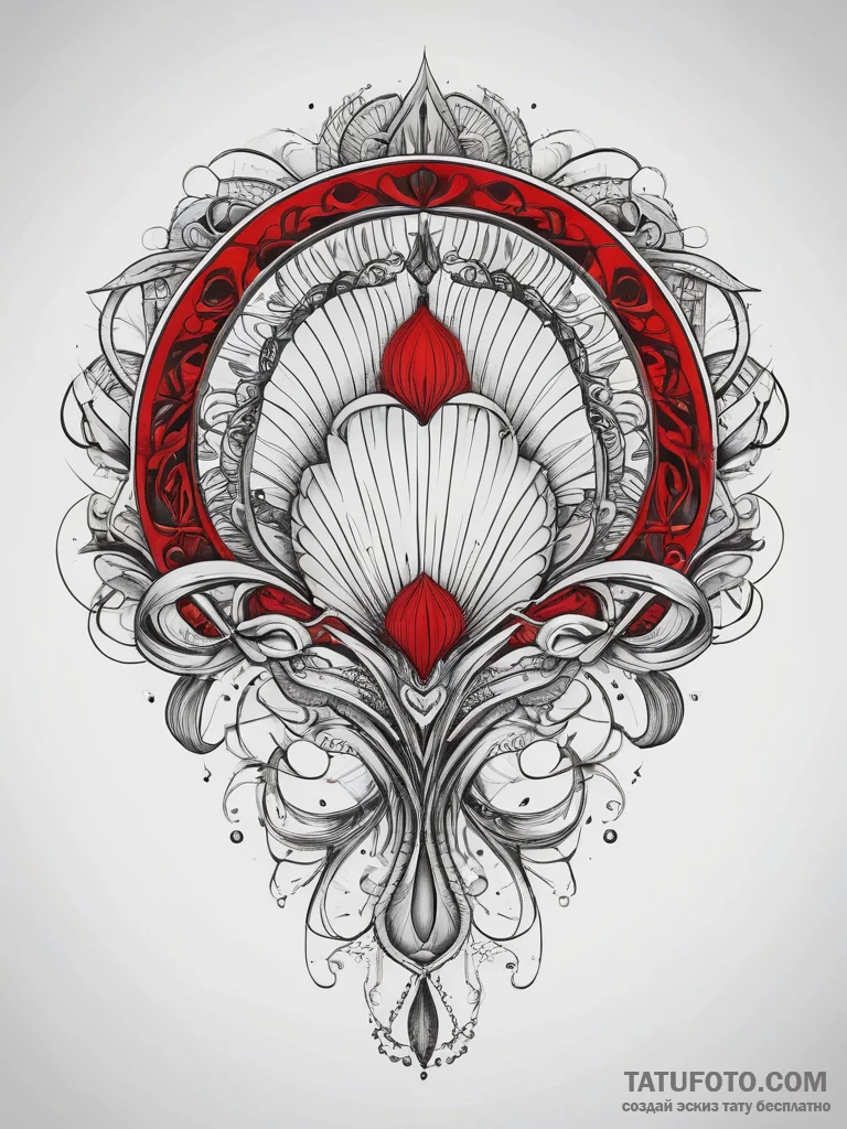 Tattoo sketch shell, concept art for tattoo,... - эскиз тату (№1757405495_0, 09.09.2025 08:11) — Tatufoto.com