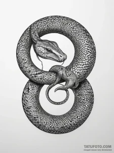 Tattoo sketch snake coiled around a figure, t... - эскиз тату (№1757408066_0, 09.09.2025 08:54) — Tatufoto.com