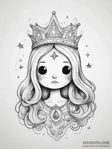 Tattoo sketch adventure time lumpy space prin... - эскиз тату (№1757408658_0, 09.09.2025 09:04) — Tatufoto.com
