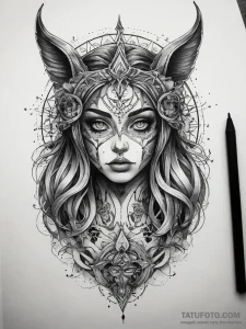 Tattoo sketch mystical representation, tattoo... - эскиз тату (№1757410046_0, 09.09.2025 09:27) — Tatufoto.com