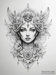 Tattoo sketch shadow - эскиз тату (№1757412641_0, 09.09.2025 10:10) — Tatufoto.com