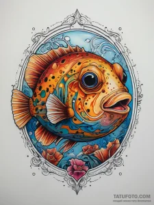 Tattoo sketch boxfish, tattoo drawing outline... - эскиз тату (№1757415970_0, 09.09.2025 11:06) — Tatufoto.com