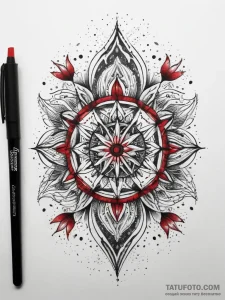 Tattoo sketch cosmic spring, tattoo flash she... - эскиз тату (№1757416162_0, 09.09.2025 11:09) — Tatufoto.com