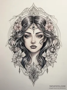 Tattoo sketch reality, ink illustration for t... - эскиз тату (№1757417514_0, 09.09.2025 11:31) — Tatufoto.com