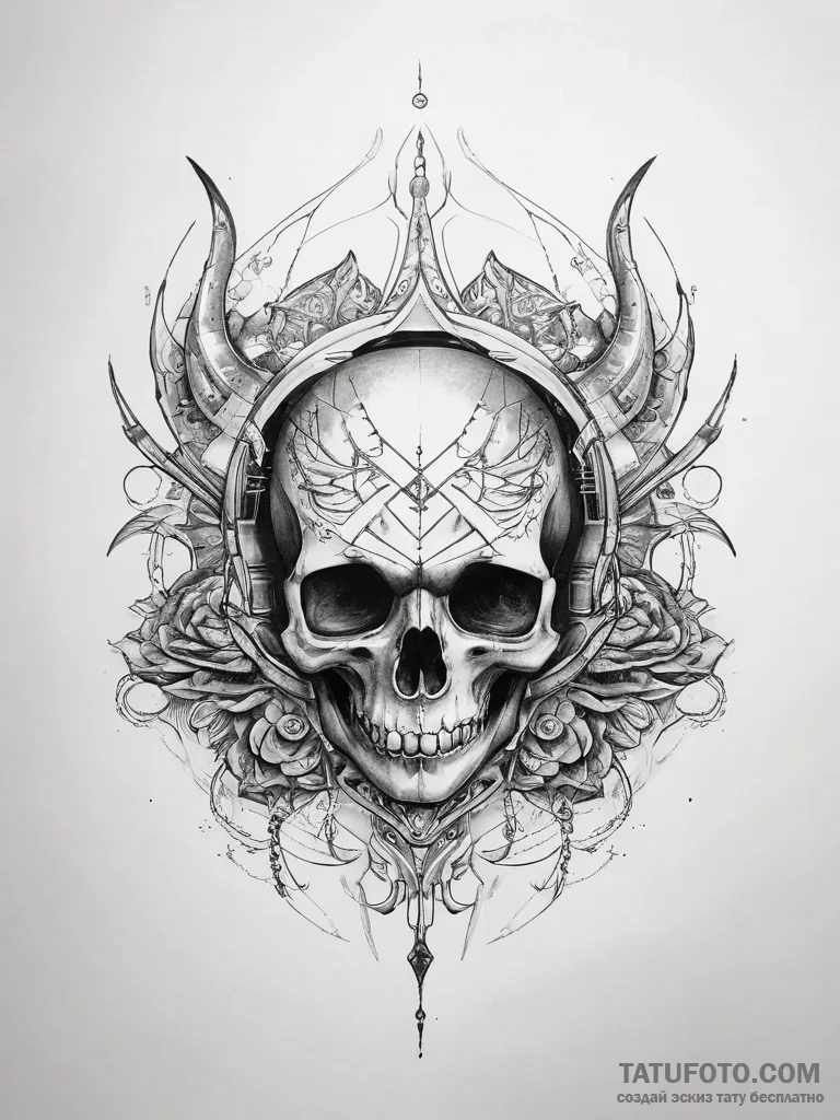 Tattoo sketch space - эскиз тату (№1757420431_0, 09.09.2025 12:20) — Tatufoto.com