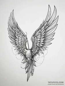Tattoo sketch trainers with a wing, ink illus... - эскиз тату (№1757422589_0, 09.09.2025 12:56) — Tatufoto.com