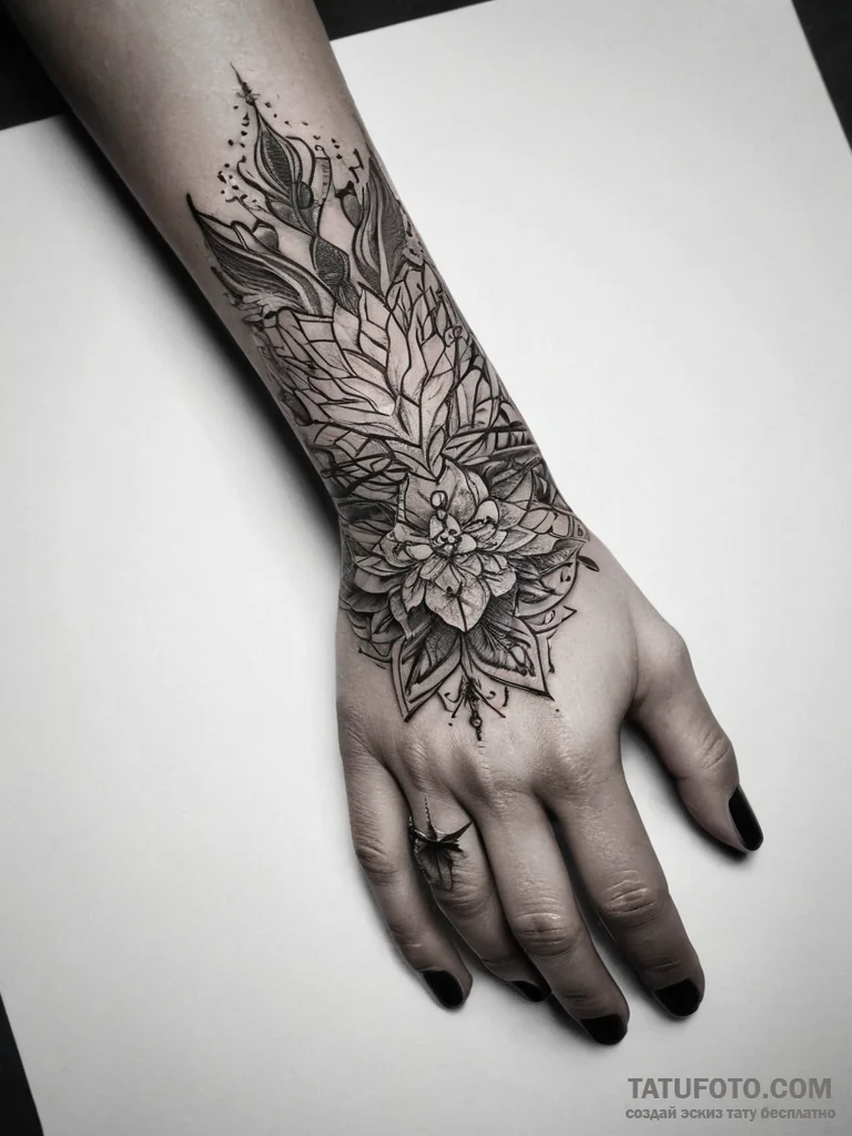 Tattoo sketch hands with a pencil, artistic t... - эскиз тату (№1757422784_0, 09.09.2025 12:59) — Tatufoto.com