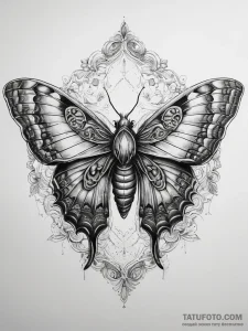 Tattoo sketch sphinx moth, tattoo sketch desi... - эскиз тату (№1757427685_0, 09.09.2025 14:21) — Tatufoto.com