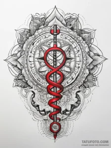 Tattoo sketch paramedic stethoscope, tattoo s... - эскиз тату (№1757428846_0, 09.09.2025 14:40) — Tatufoto.com