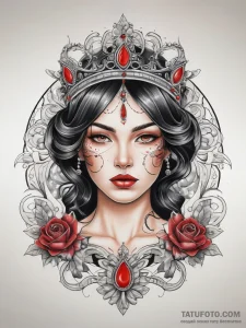 Tattoo sketch tiara, tattoo drawing outline,... - эскиз тату (№1757430834_0, 09.09.2025 15:13) — Tatufoto.com