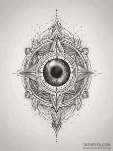 Tattoo sketch cosmic universe, concept art fo... - эскиз тату (№1757431818_0, 09.09.2025 15:30) — Tatufoto.com