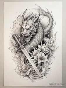 Tattoo sketch dobrynya nikitich, the epic her... - эскиз тату (№1757432208_0, 09.09.2025 15:36) — Tatufoto.com