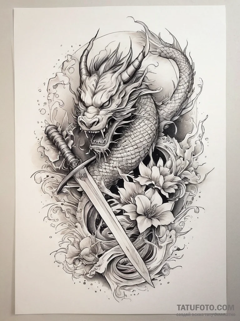 Tattoo sketch dobrynya nikitich, the epic her... - эскиз тату (№1757432208_0, 09.09.2025 15:36) — Tatufoto.com