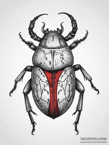 Tattoo sketch body louse, ink illustration fo... - эскиз тату (№1757432994_0, 09.09.2025 15:49) — Tatufoto.com